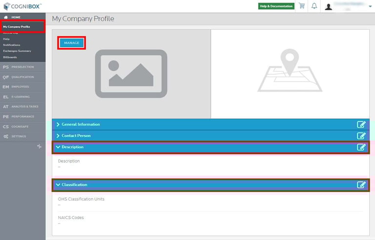 Set up your company profile